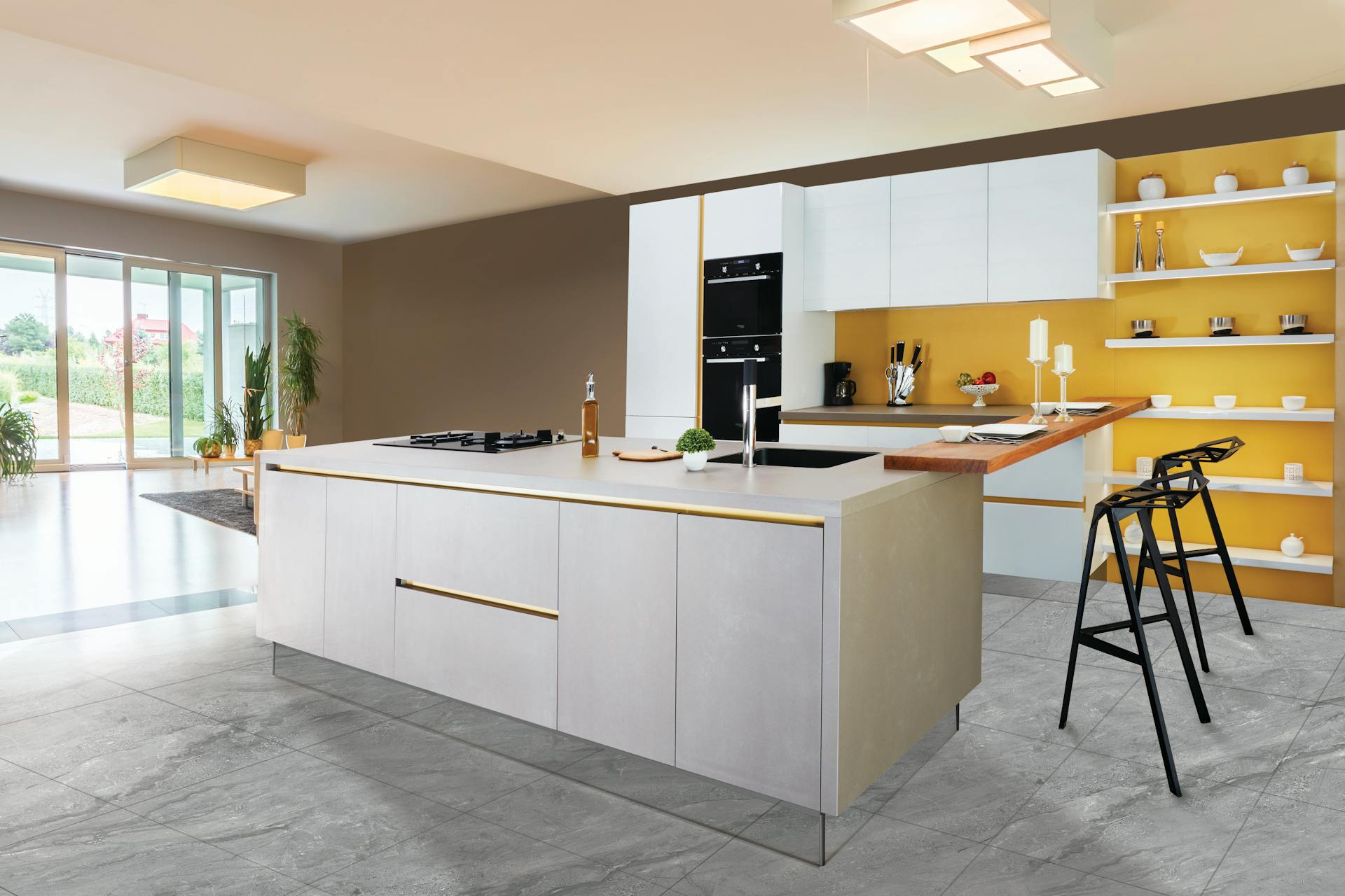 A refurbished kitchen